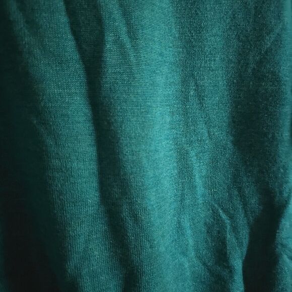 Turnbury Extra Fine Merino Wool Sweater Large Green Men's V-neck - Picture 5 of 7